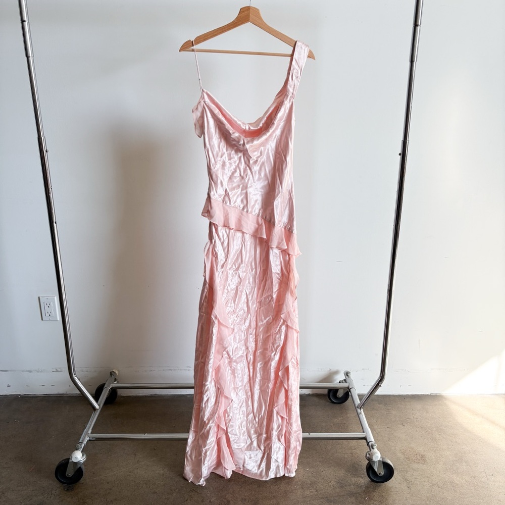 NWT Baby Pink For Love And Lemons “Sawyer” Midi Dress Sz 4 - Picture 9 of 14
